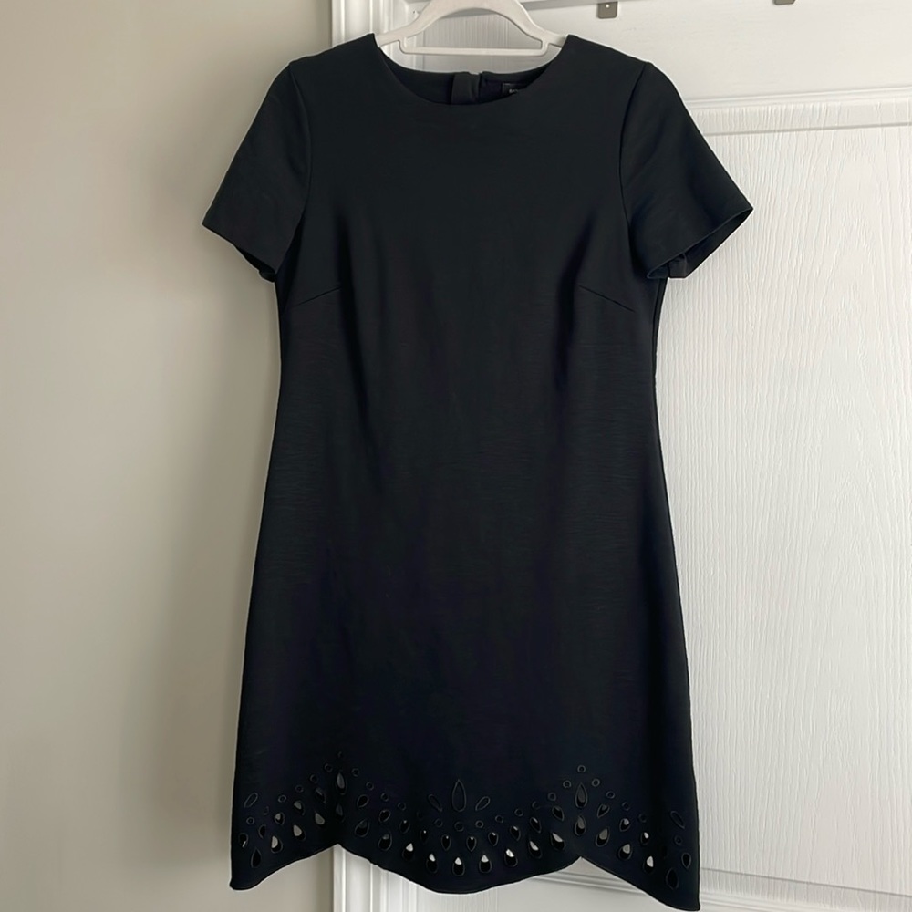 Banana Republic black dress w/ detail on bottom hem